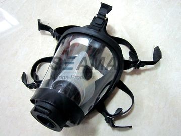 Masque de gaz cylindrique de masque protecteur en caoutchouc de silicone plein pour l'appareil respiratoire