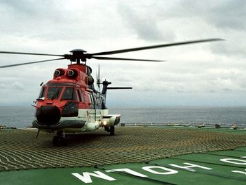 Épuisette d'hélicoptère de sécurité d'échelle de sécurité de bateau de brin de la place 3 antidérapage