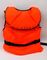 Gilet de vie en nylon de flottaison de bateau du gilet de sauvetage de sport aquatique de couleur orange 100N