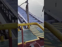 Échelle en aluminium de quai de CCS avec les mains courantes et la prise pour le dock, port